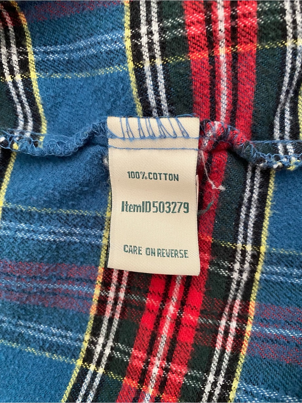 L.L.Bean Women’s XL Petite Flannel Nightgown Plaid - Picture 4 of 8